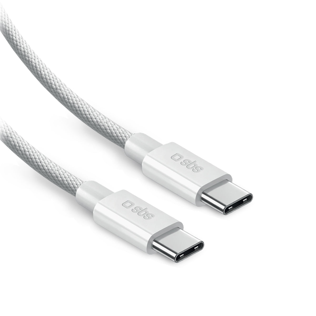 USB-C 2.0 charging and data cable 240W 2 metres in braided, anti-tangle nylon