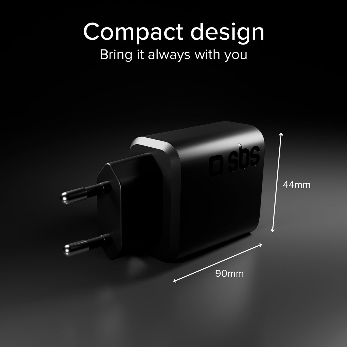 Kit ricarica 45W PD con cavo USB‑C 2m