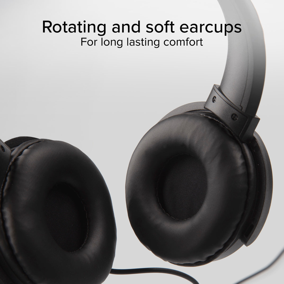Auriculares con cable con USB-C y almohadillas blandas giratorias