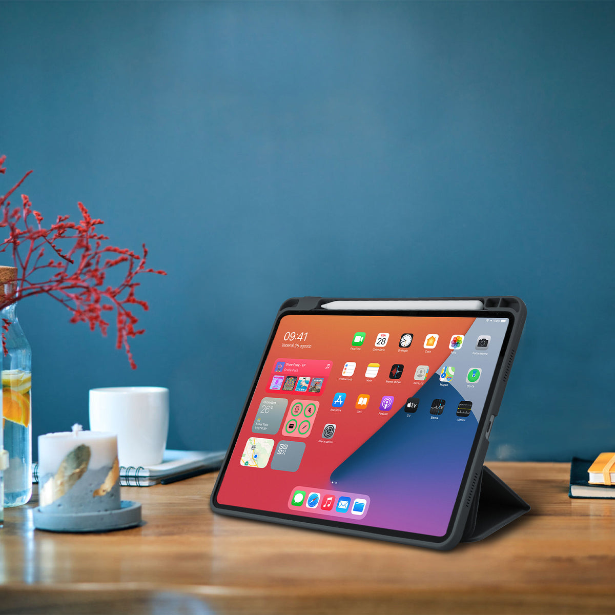Book Case Stand with pen holder for iPad Air 11" 2025/2024 / iPad Pro 11" 2021/2020