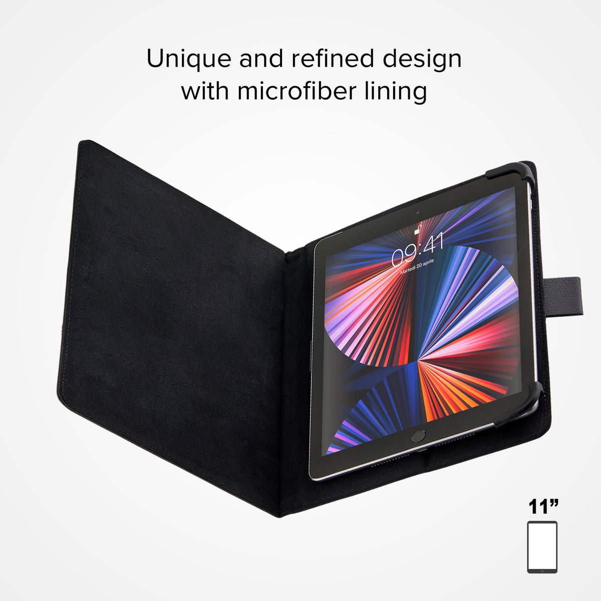 Universelle Buchständer-Schutzhülle für Tablets von 9 bis 11 Zoll