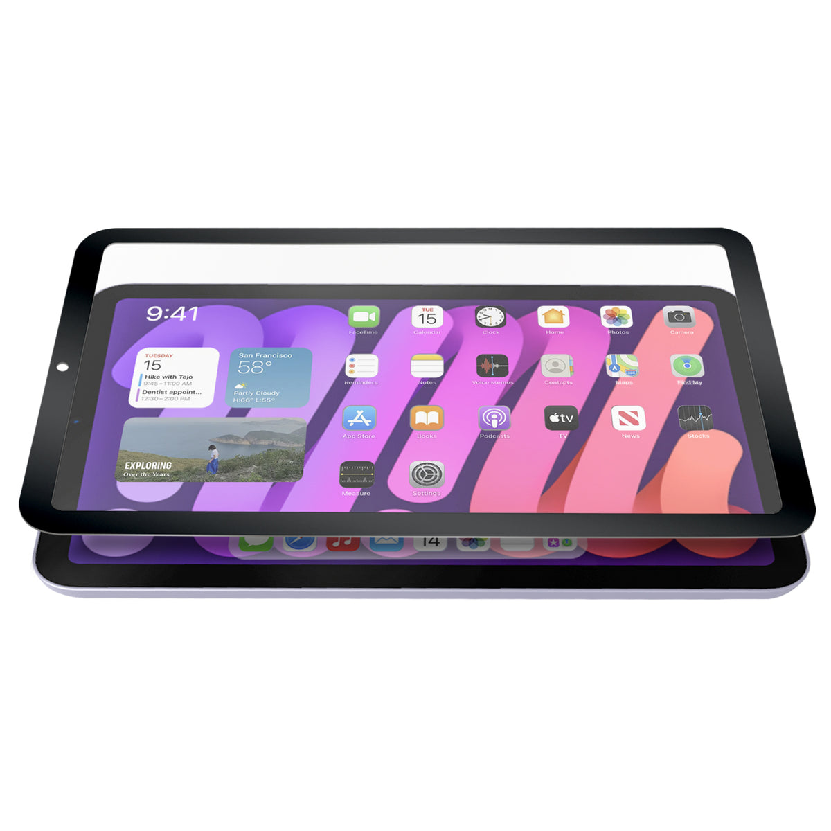 Protecteur d'écran complet en verre flexible pour iPad Mini 6