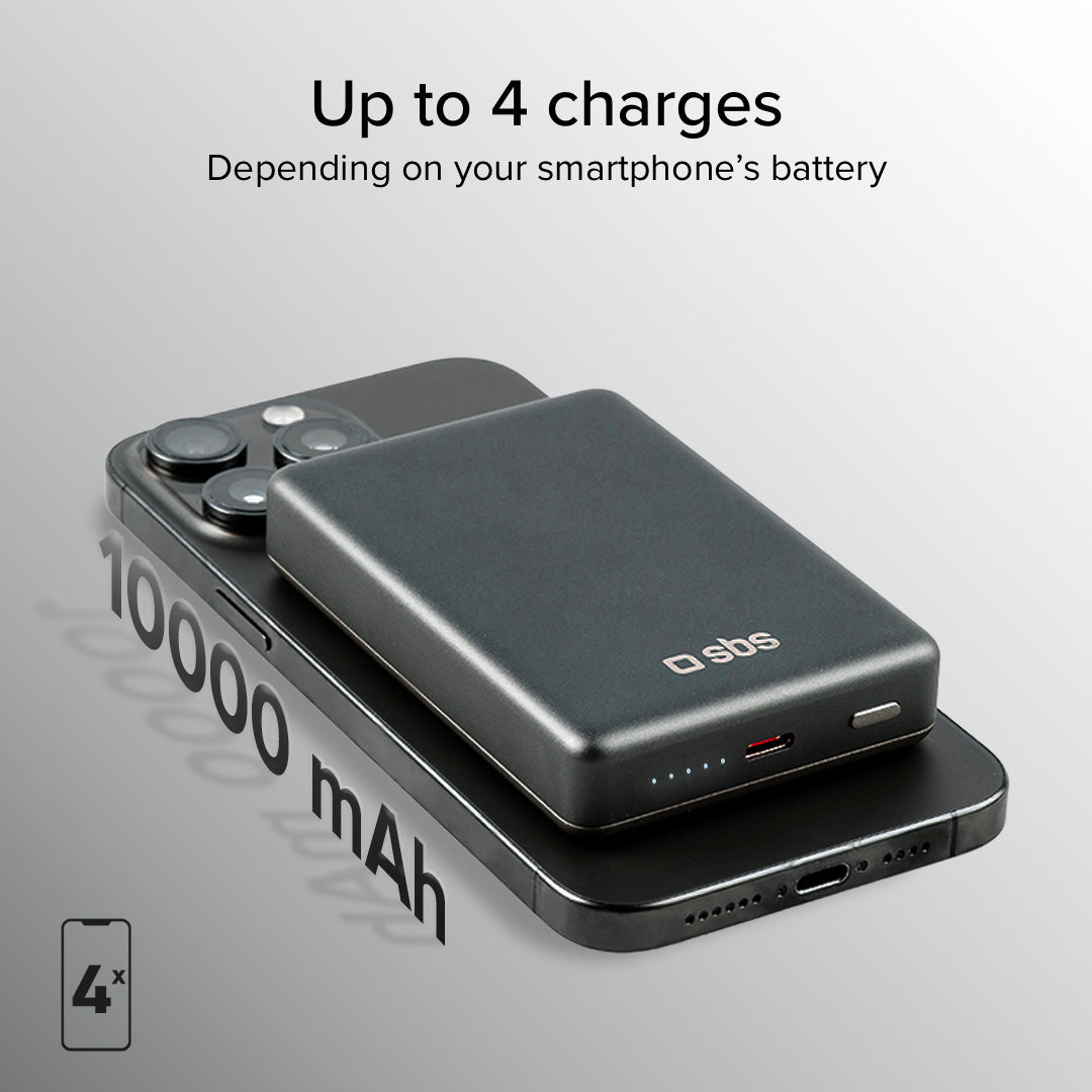 Power bank 10000 mAh compatible con MagSafe