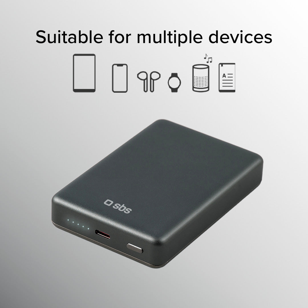 Power bank 10000 mAh compatible con MagSafe