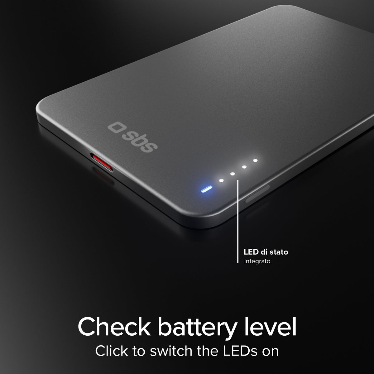 Extra-slim magnetic Power Bank 3000mAh