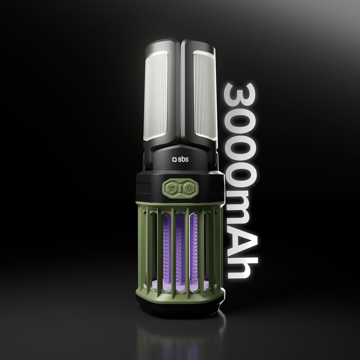 Outdoor lantern with 3000 mAh Power Bank and mosquito-repellent light