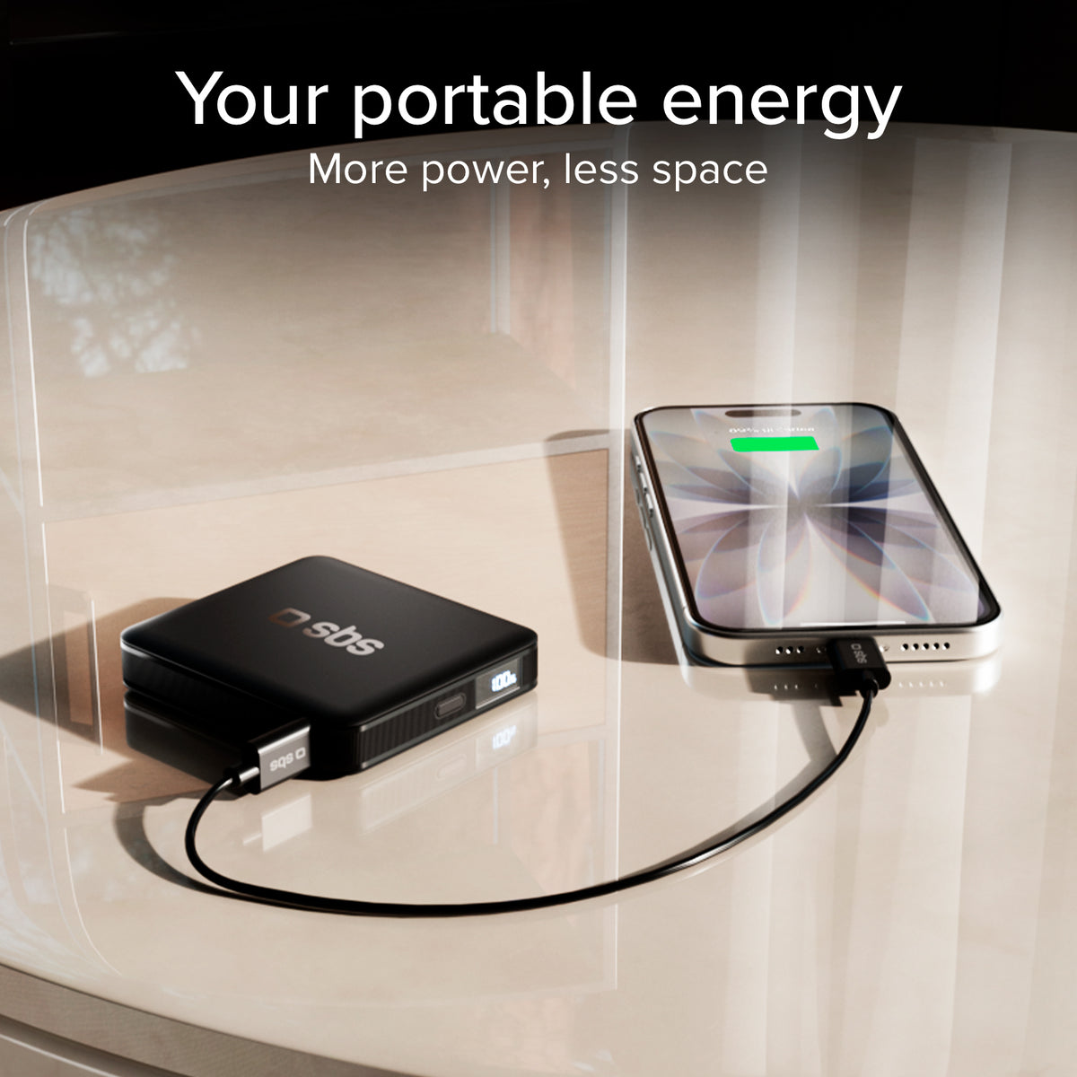 SBS 5000 mAh Power Bank – Ultra-Compact and High-Density Design