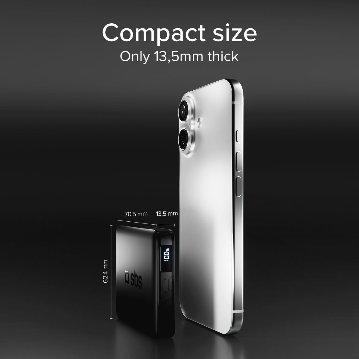 SBS 5000 mAh Power Bank – Ultra-Compact and High-Density Design