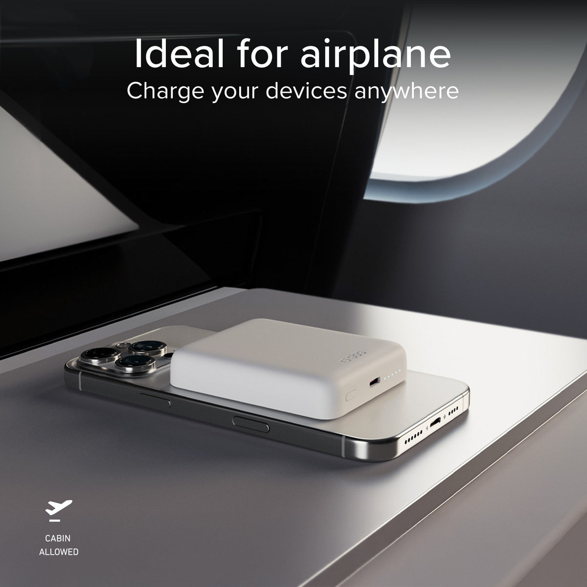 Ultra-compact wireless 5,000 mAh power bank