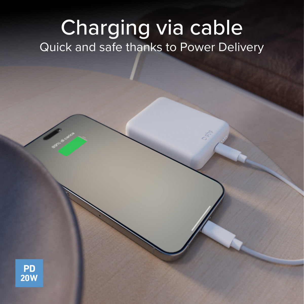 Ultra-compact wireless 5,000 mAh power bank