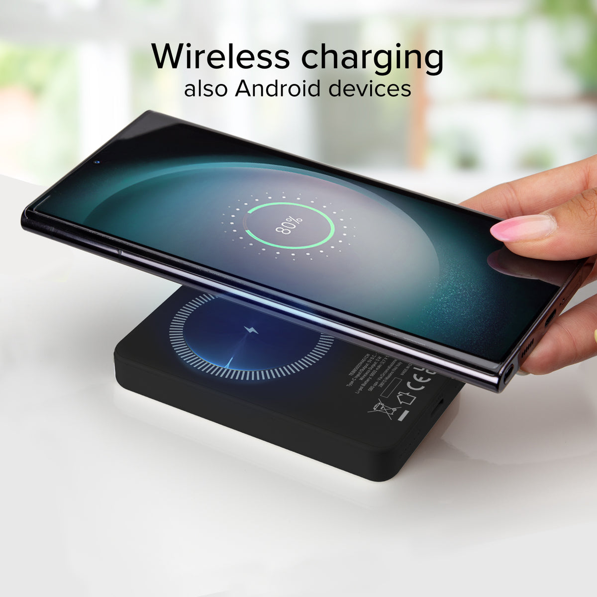 Powerbank magnética inalámbrica de 5000 mAh