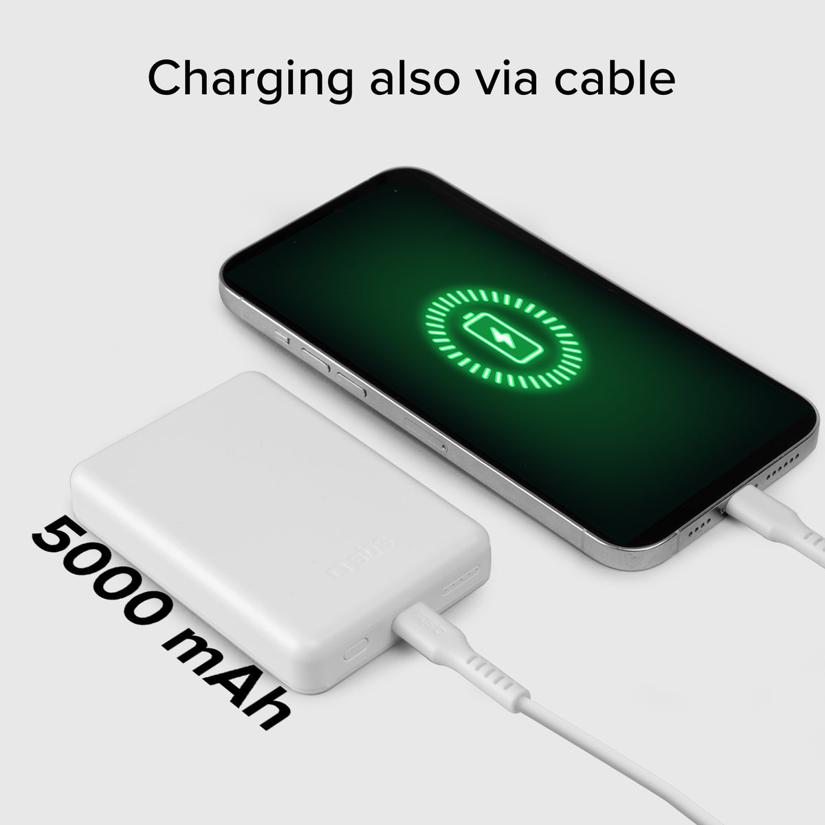 Powerbank magnética inalámbrica de 5000 mAh