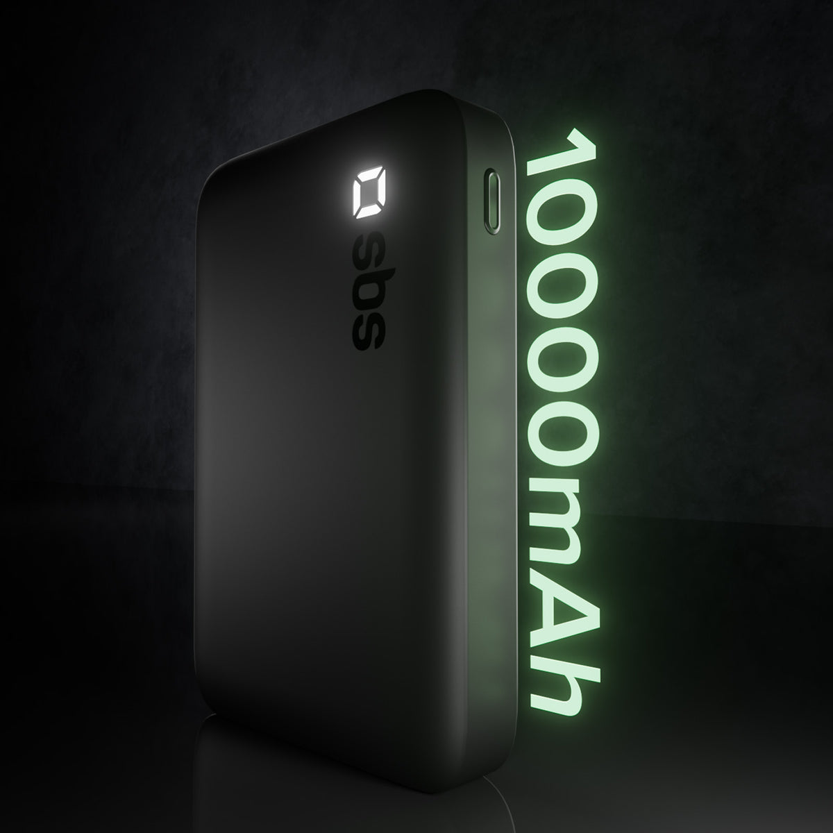 Batería externa SBS 10000 mAh Alta Densidad - Compacta con puertos USB-C y USB-A