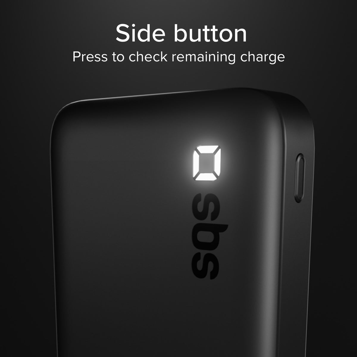 Batería externa SBS 10000 mAh Alta Densidad - Compacta con puertos USB-C y USB-A