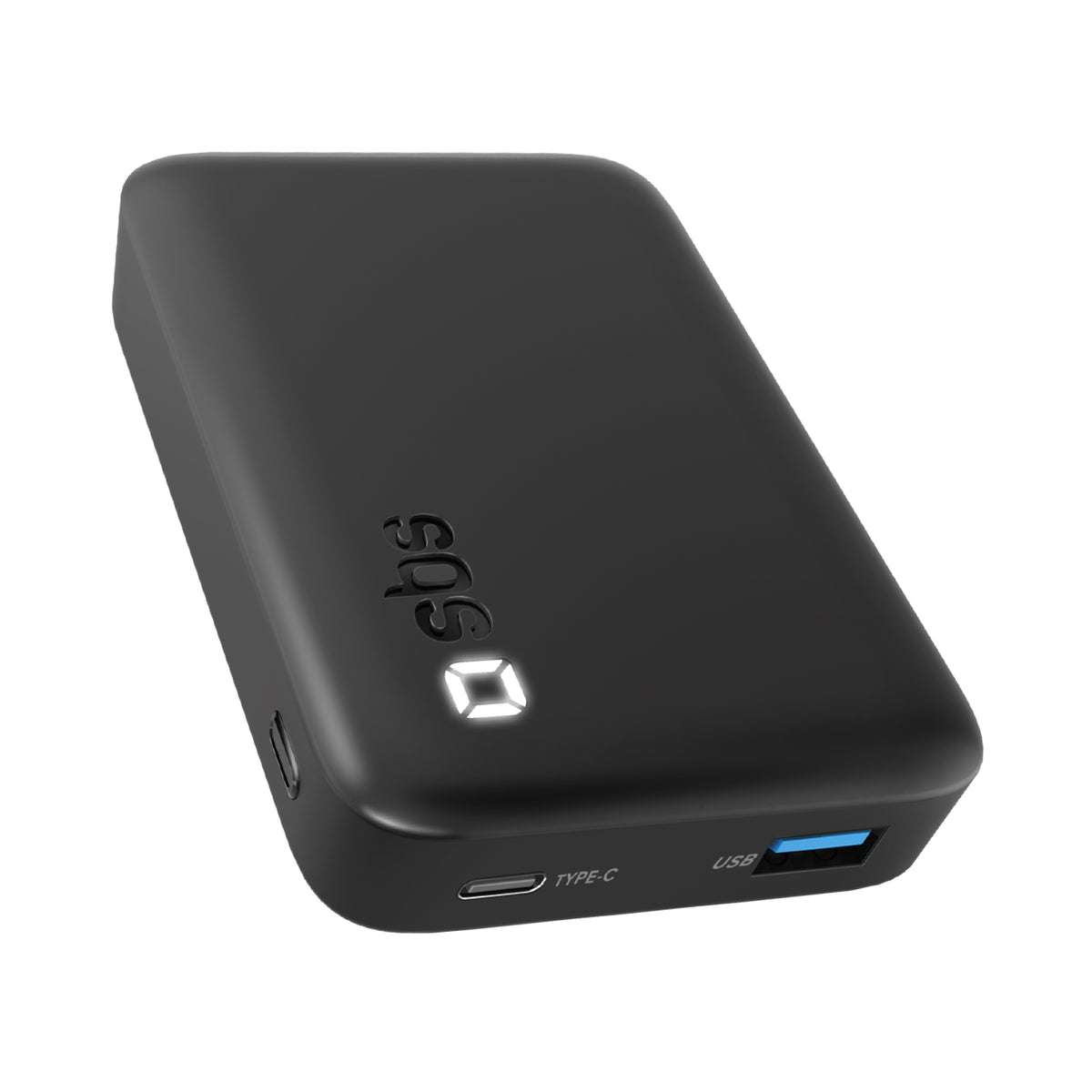 Batería externa SBS 10000 mAh Alta Densidad - Compacta con puertos USB-C y USB-A