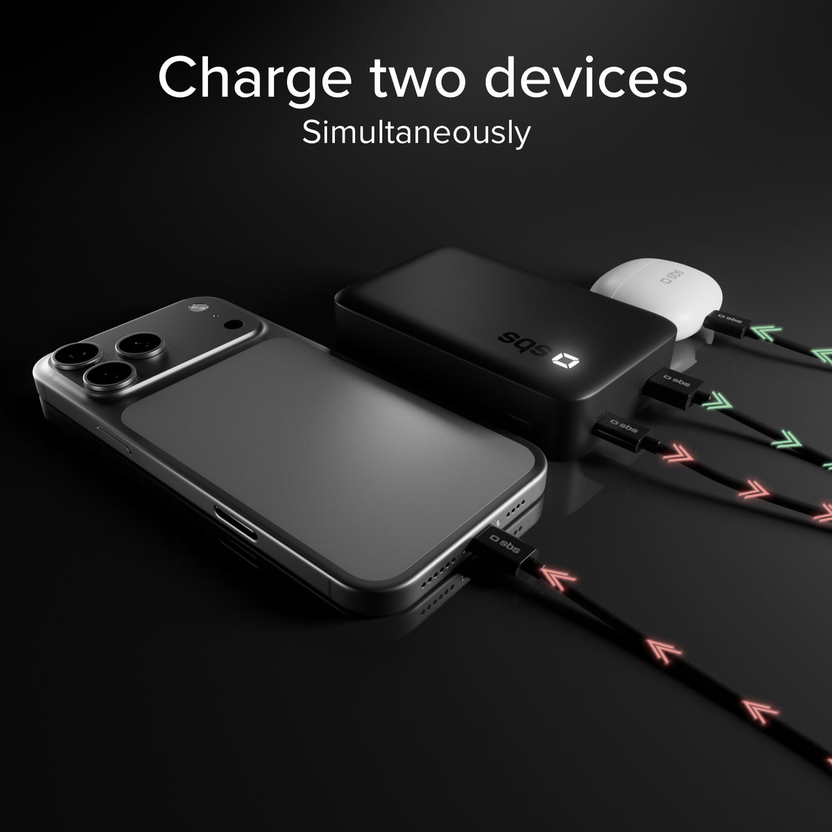 Power Bank 20000 mAh de alta densidad con PD y dos puertos USB