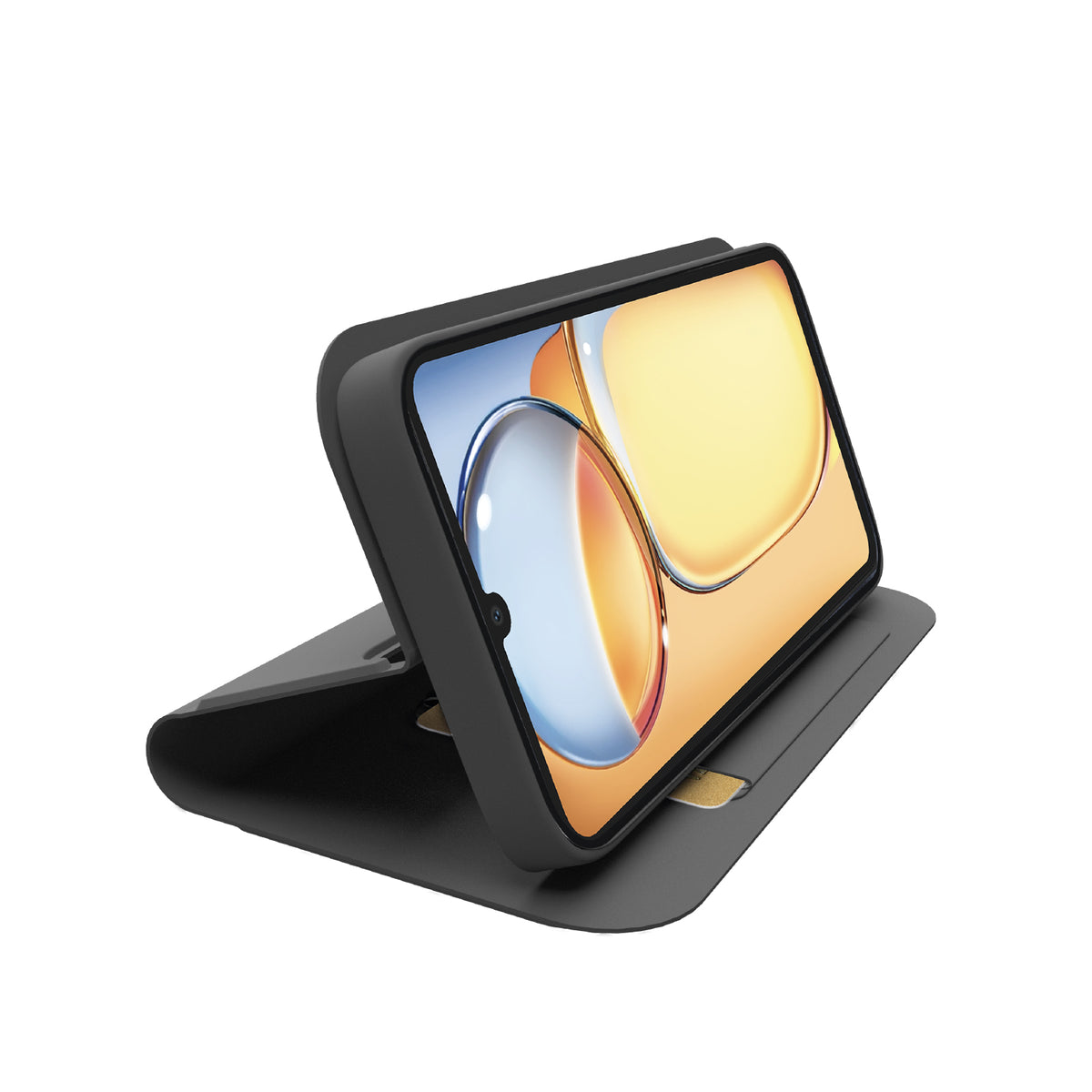 Book-style case with stand support and soft touch surface for Xiaomi Redmi 13C