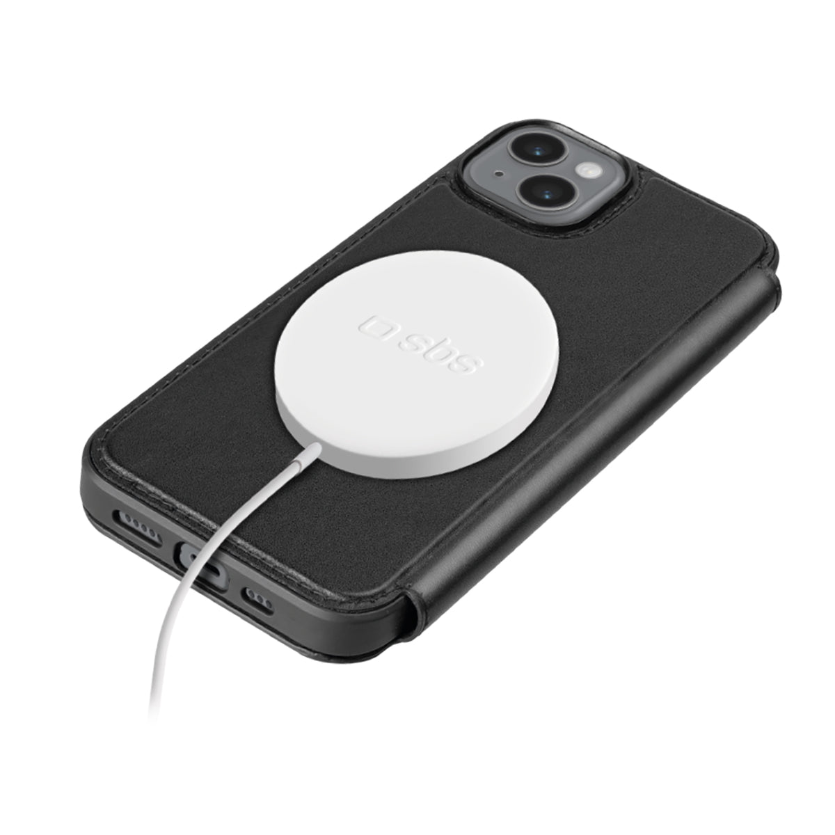Funda tipo libro compatible con MagSafe para iPhone 15 Plus/14 Plus