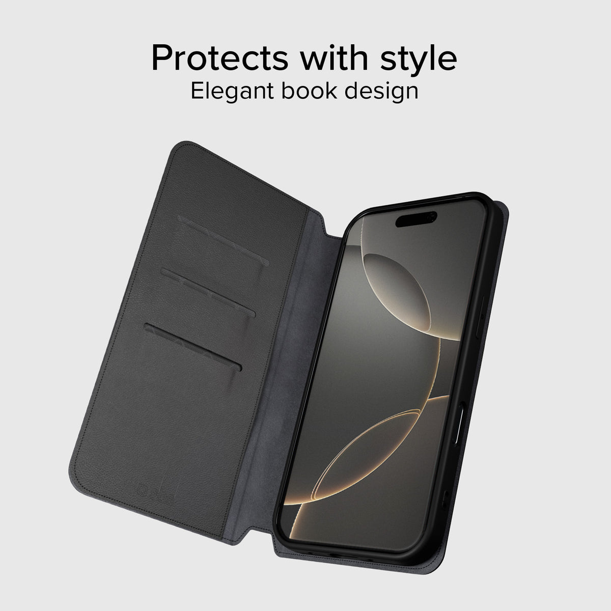 Funda tipo libro compatible con MagSafe para iPhone 16 Pro