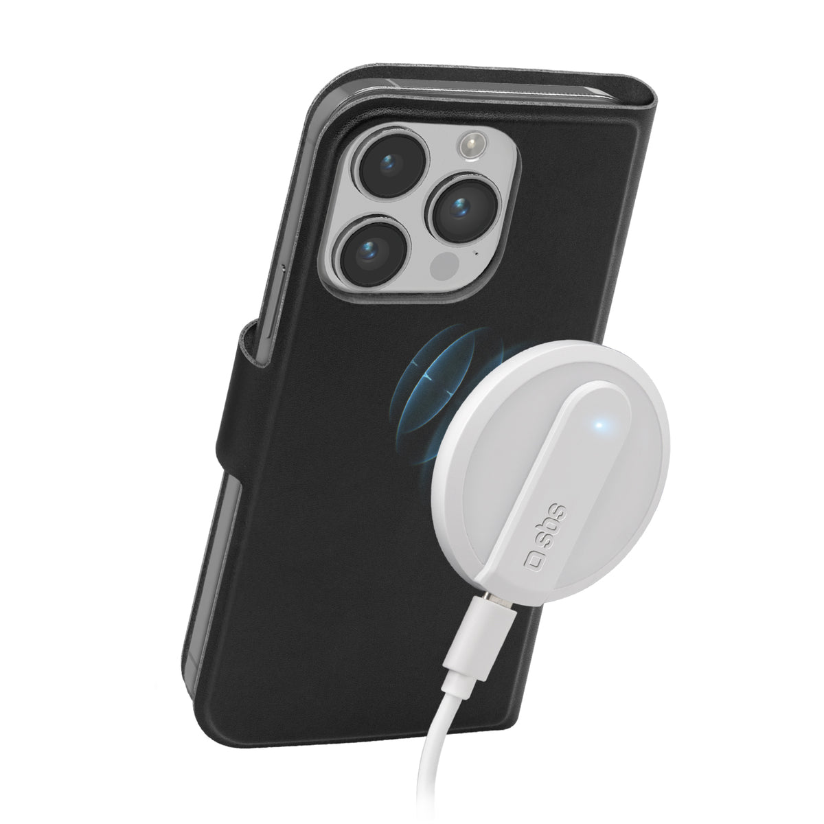 Custodia a libro compatibile con ricarica MagSafe, iPhone 14 Pro/13 Pro