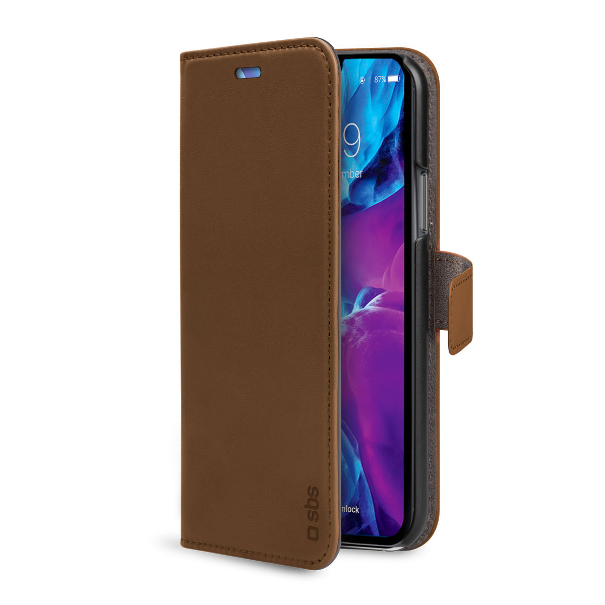 Book Wallet Case with stand function for iPhone 12 Mini