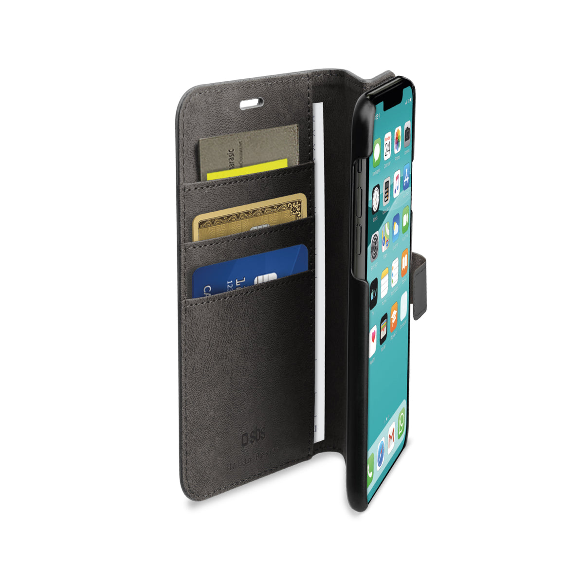 Book Case Wallet für iPhone 11 Pro Max mit Standfunktion