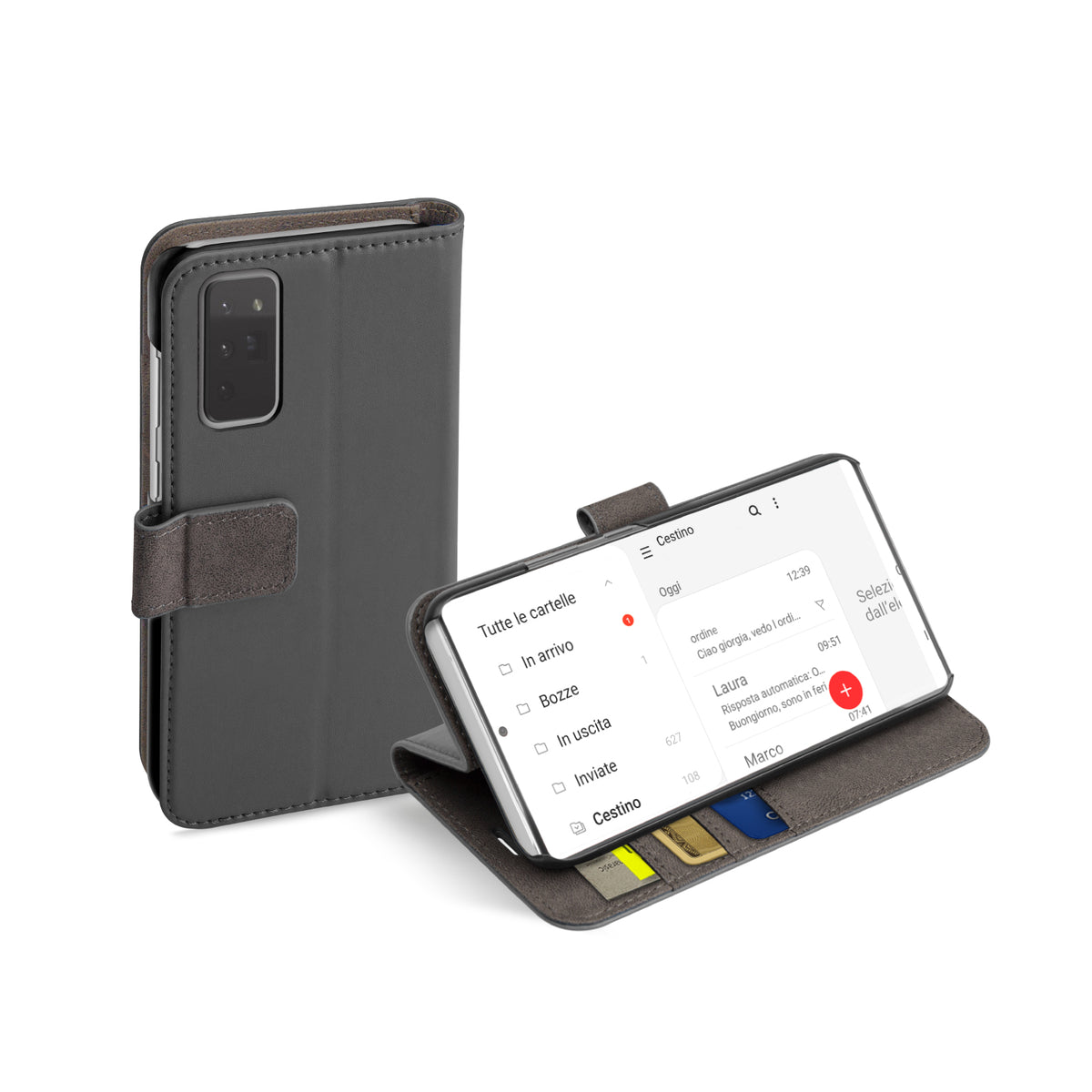 Book Case Wallet für Samsung Galaxy Note 20 mit Standfunktion