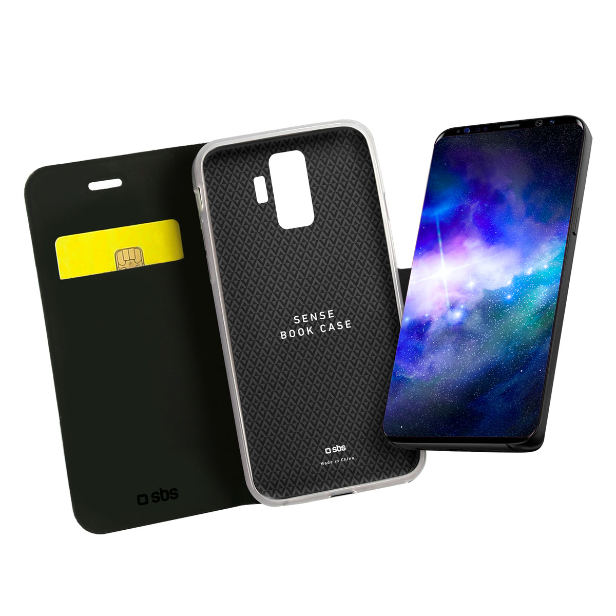 Étui livre Book Sense pour Samsung Galaxy S9+
