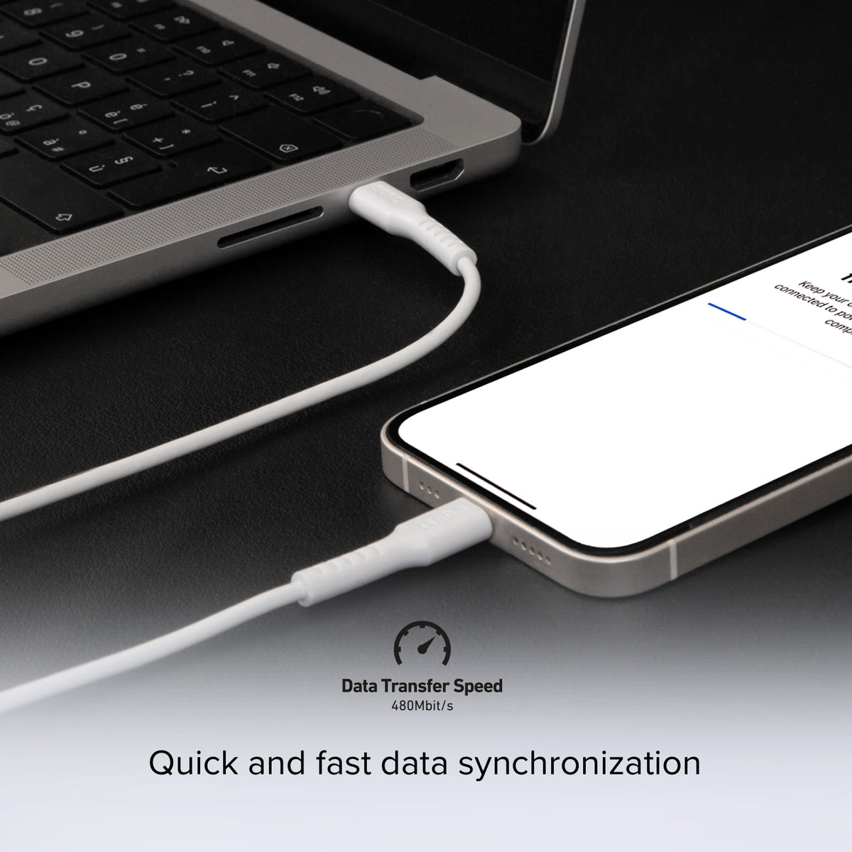 Cable para datos y carga USB-C - USB-C de 1 metro