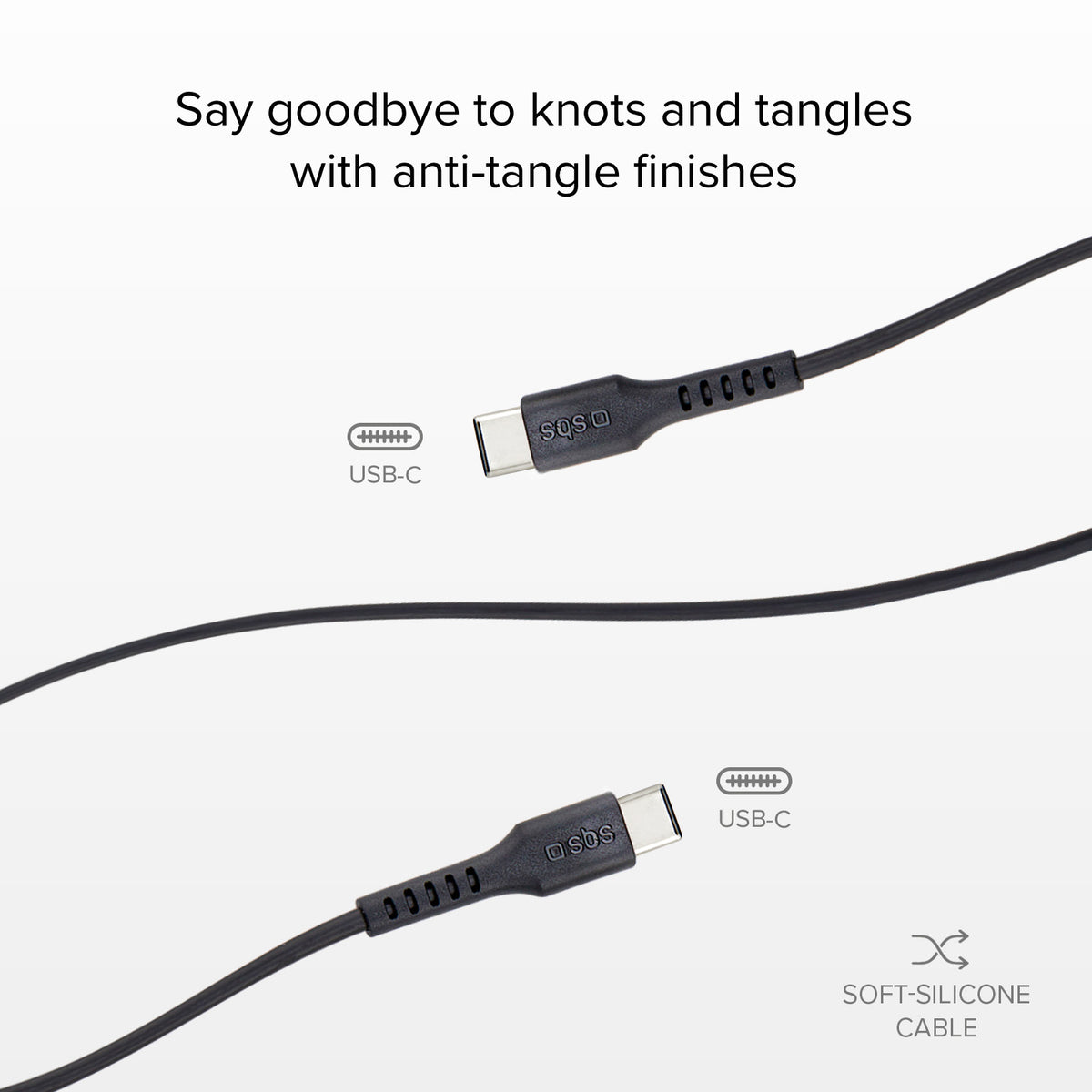 Cable de datos 1,5 m - Conectores USB-C