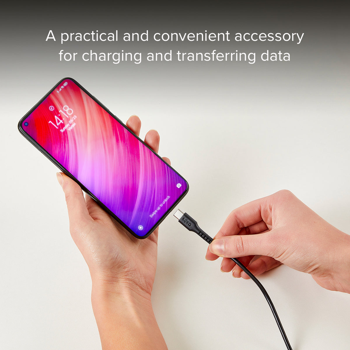 Cable de datos 1,5 m - Conectores USB-C