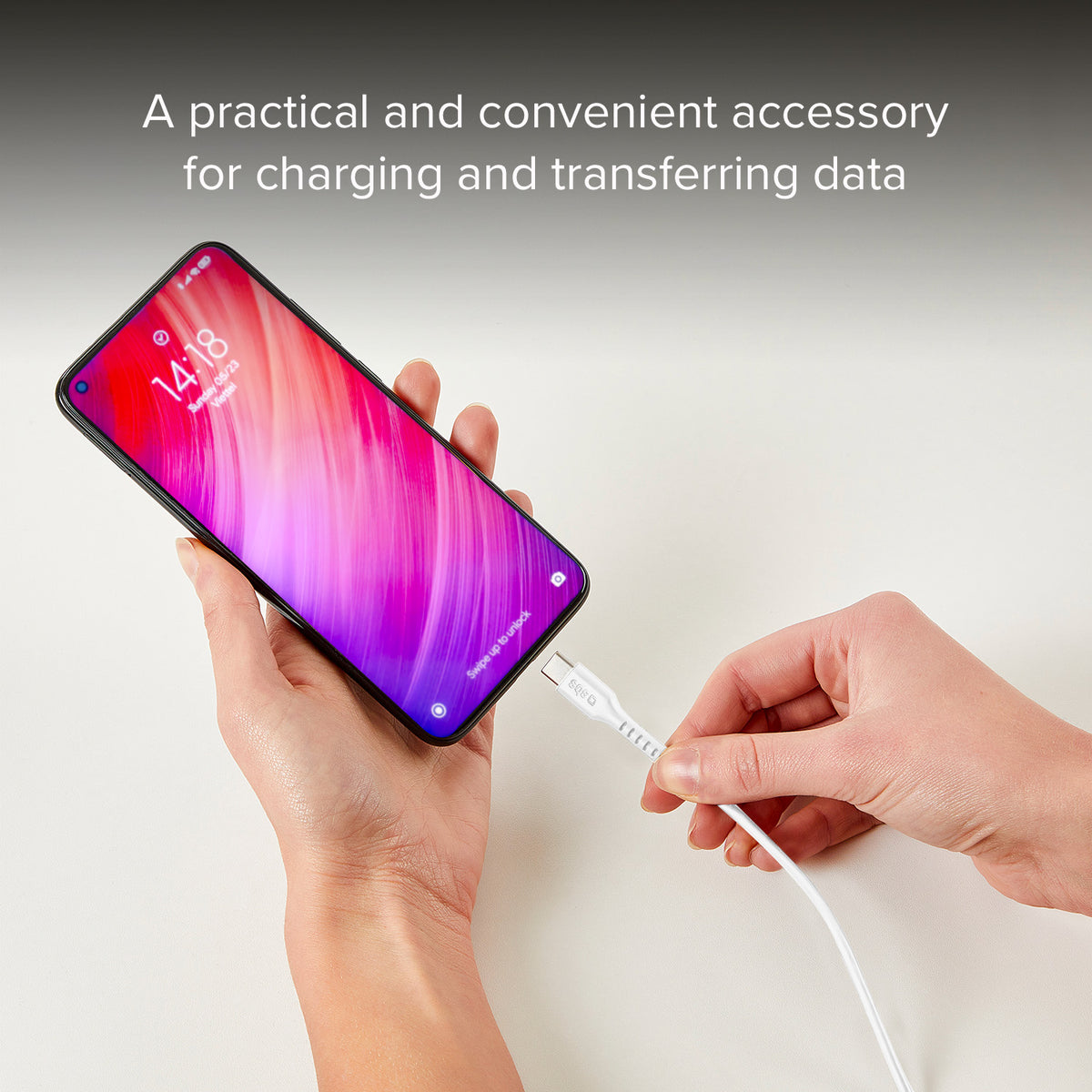 Cable de datos 1,5 m - Conectores USB-C