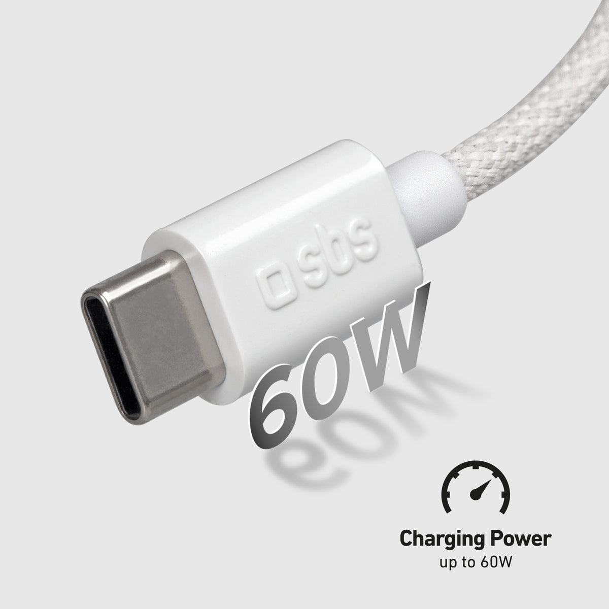 Cavo USB-C - USB-C in tessuto con fermacavo, 1.5 metri