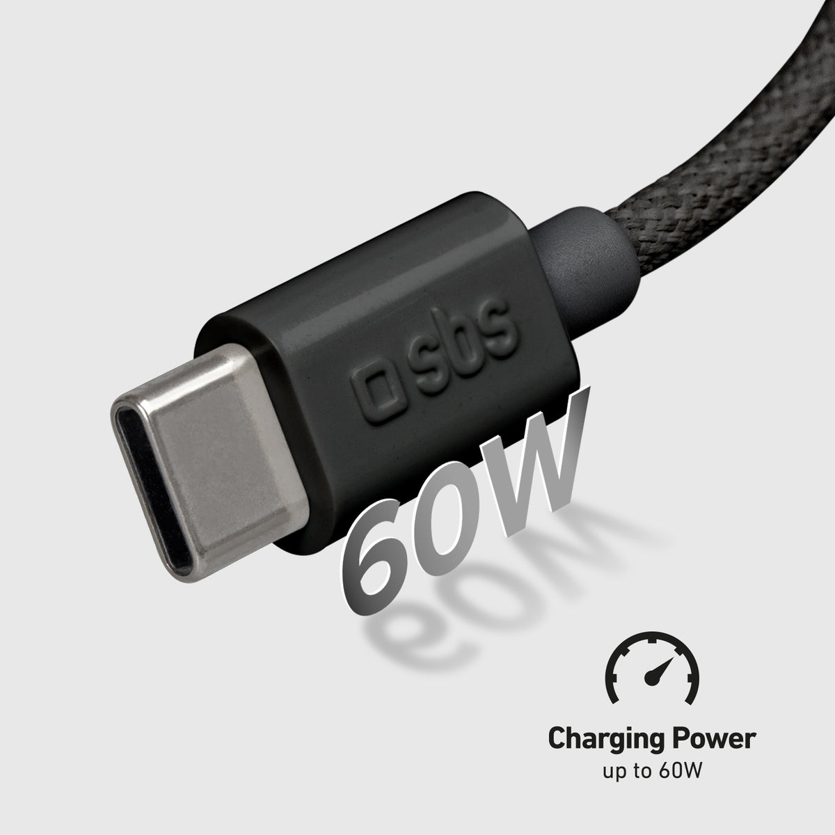 Cavo USB-C - USB-C in tessuto con fermacavo, 1.5 metri