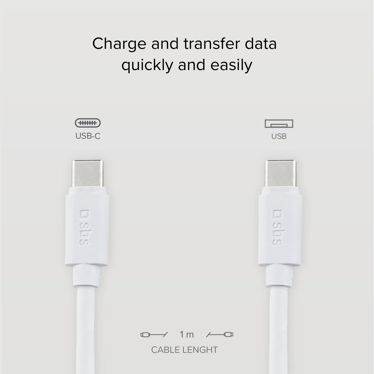 Cavo dati in silicone 1.5m - Connettori USB-C a USB-C