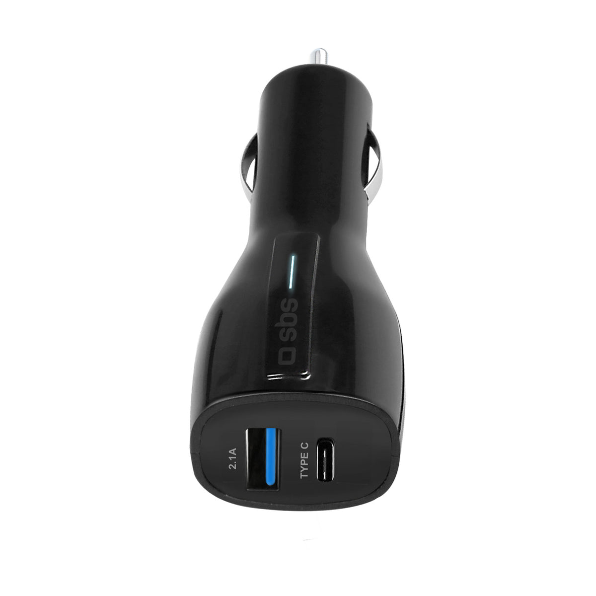 Car charger with USB and Type C USB port