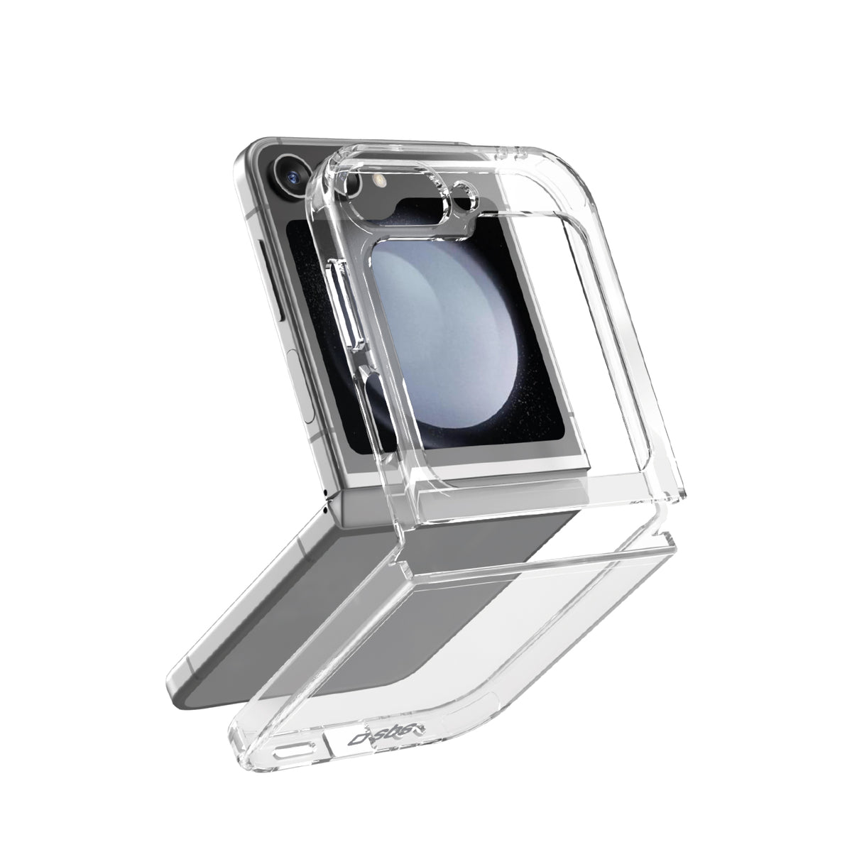 Hybrid Case for Samsung Z Flip 6/7 FE, transparent flip case