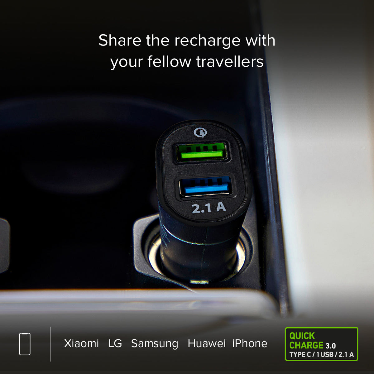 Cargador de coche USB – Carga Rápida