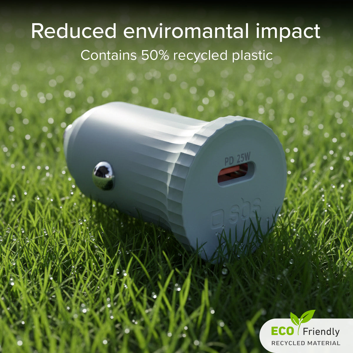 Car Charger with recycled material GRS