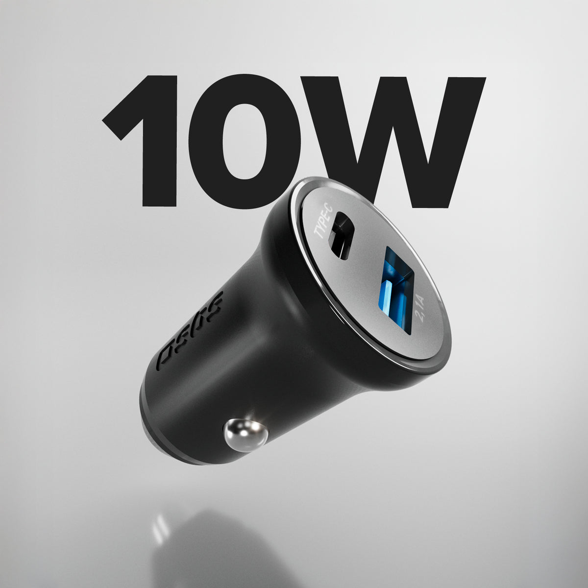 Cargador de batería de coche Tipo C – USB de 2.1A