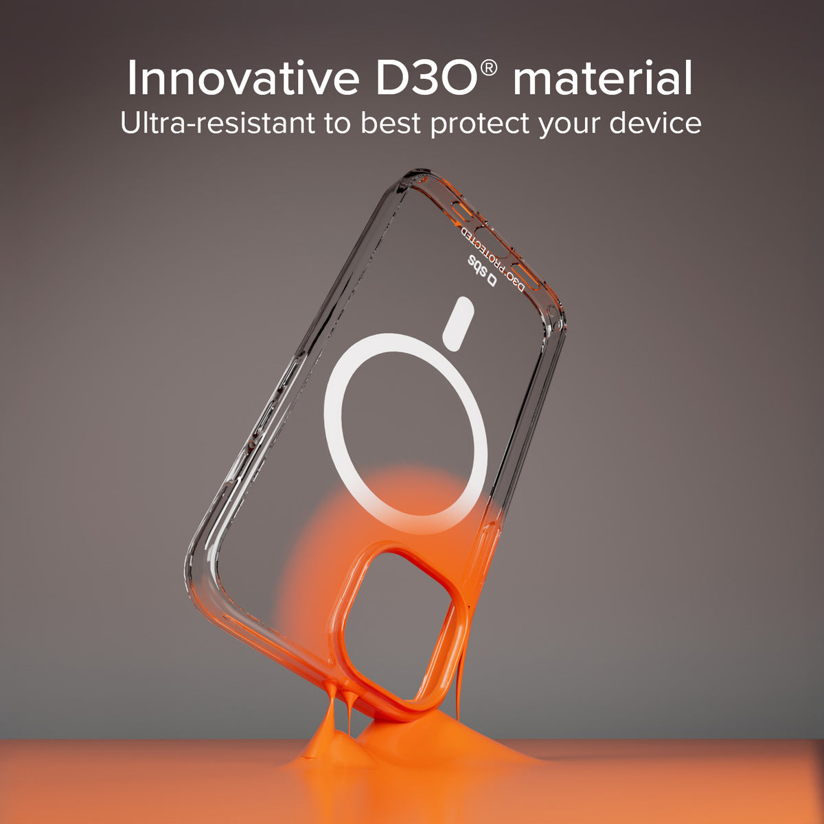 Extrem widerstandsfähiges Cover für iPhone 15 mit D3O-Technologie