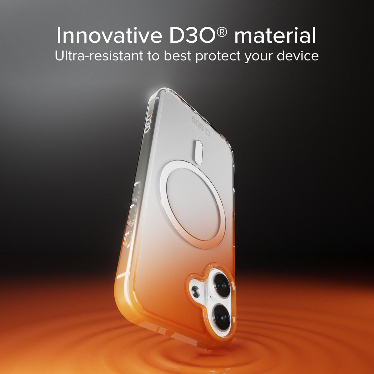 Extrem widerstandsfähiges Cover für iPhone 17 mit D3O-Technologie