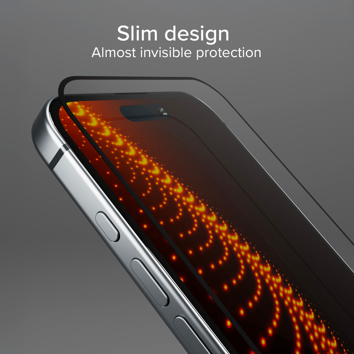 Ultra-strong screen protector for iPhone 16/iPhone 15/iPhone 15 Pro with D3O technology