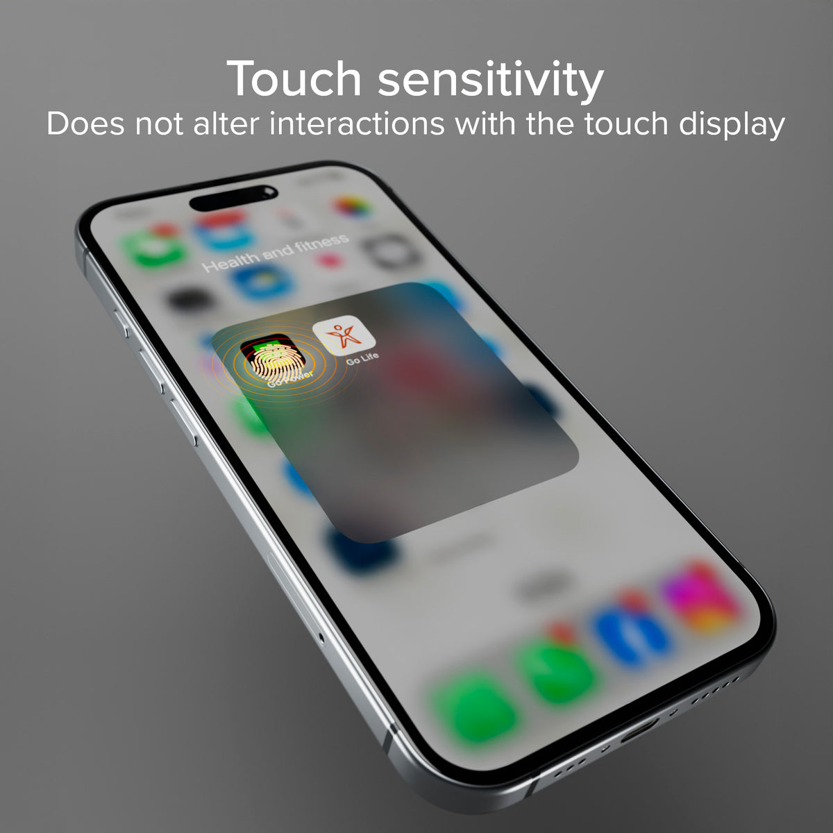Ultra-strong screen protector for iPhone 16/iPhone 15/iPhone 15 Pro with D3O technology