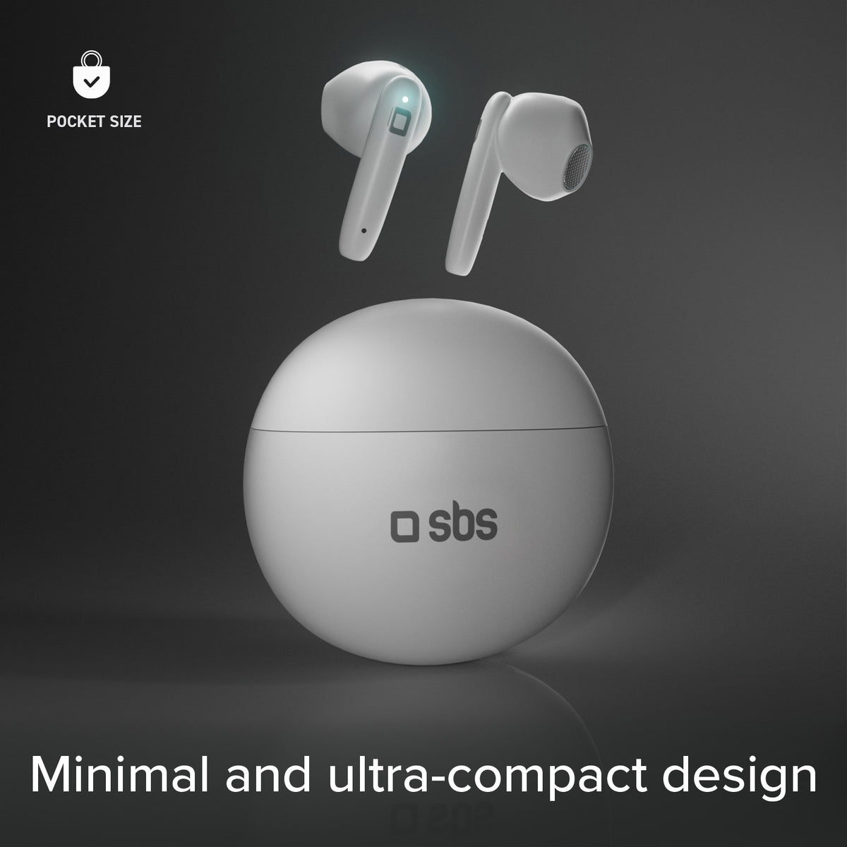 Twin Pure Drops - TWS earphones with Environmental Noise Cancellation (ENC) microphone