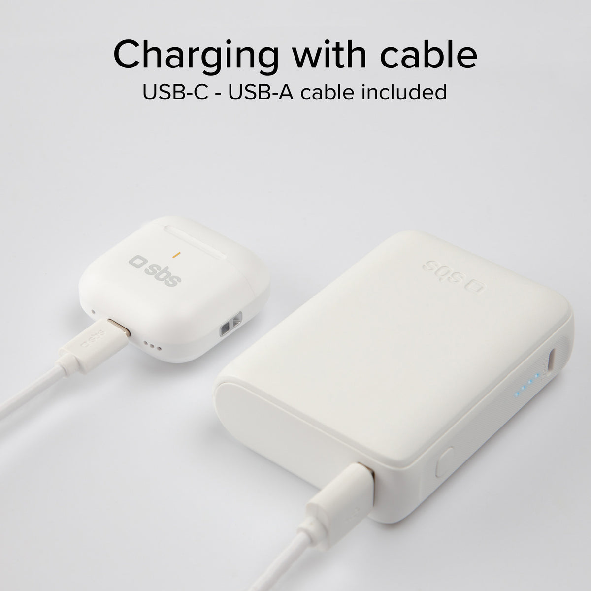 Auricolari TWS con custodia di ricarica da 250 mAh