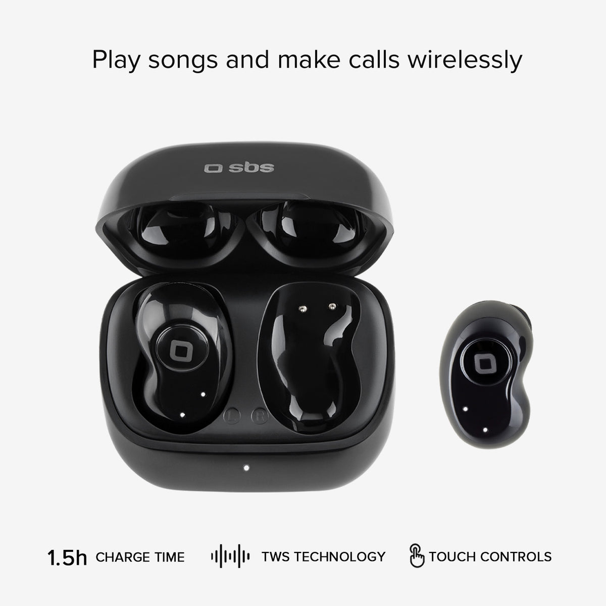 Twin Black Gem – TWS Halb-Ohr-In-Ear-Ohrhörer