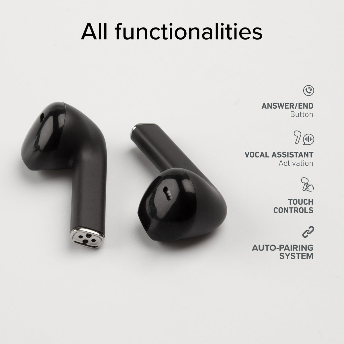 TWS One Color - écouteurs sans fil avec technologie True Wireless Stereo