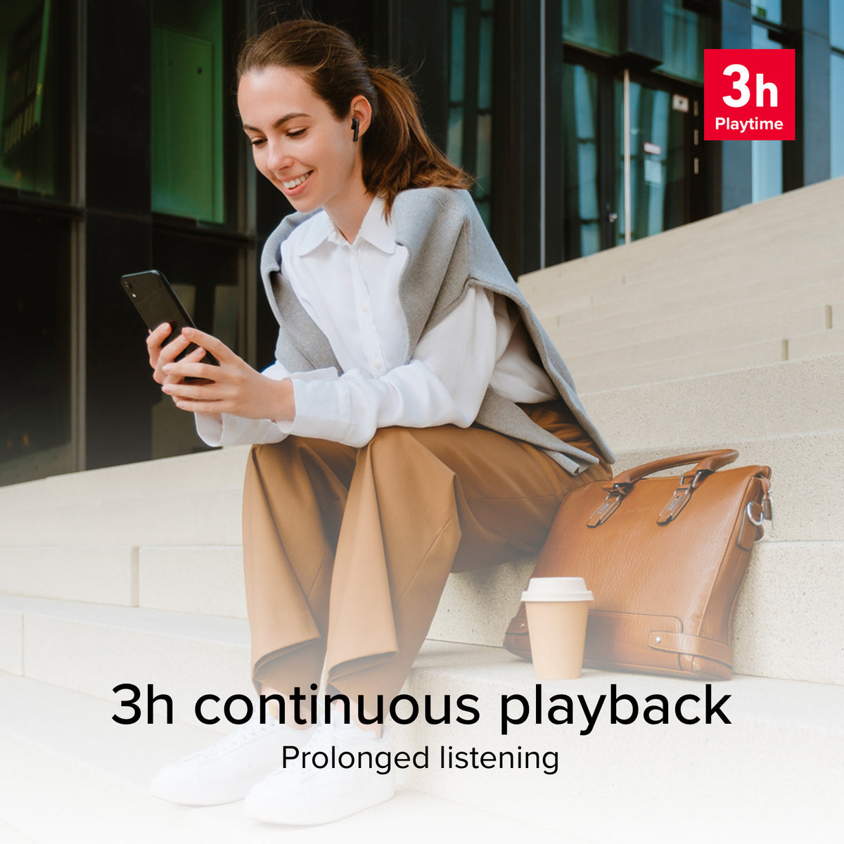 TWS One Color - écouteurs sans fil avec technologie True Wireless Stereo