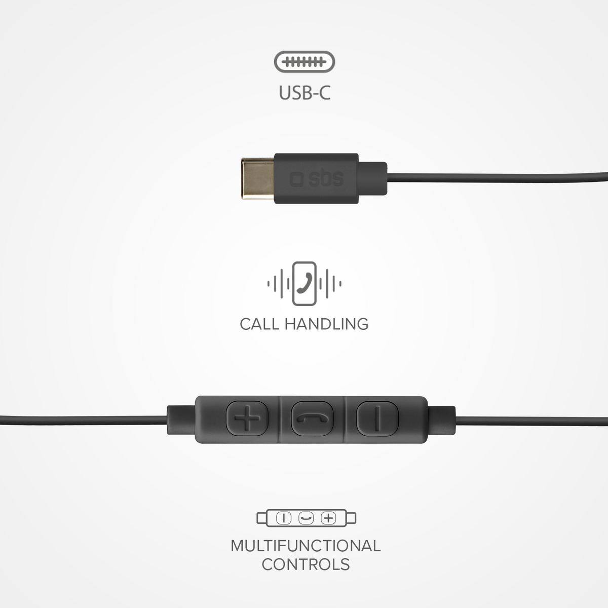 Studio Mix 65c - Auricolari semi in-ear a filo con connettore USB-C